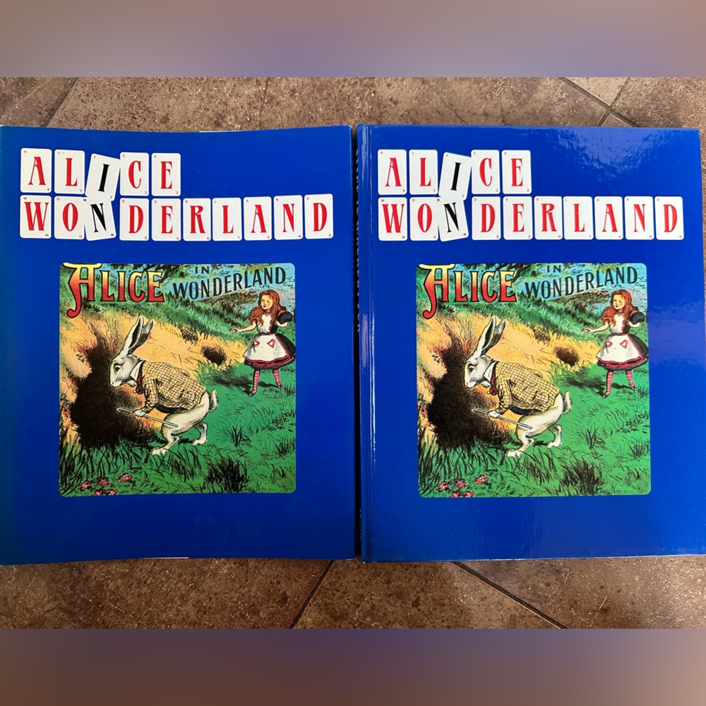 Vintage 1988 Alice In Wonderland hardcover with dust jacket Harry N Abrams Pub